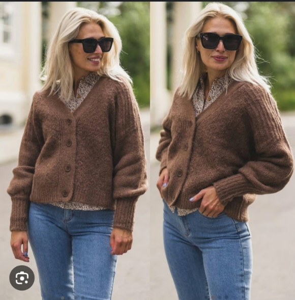 byTimo  Alpaca Blend Button-Up Cardigan - Picture 4 of 7